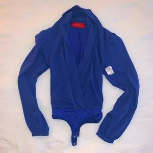 Akira Blue Bodysuit NWT